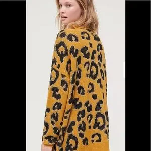 Joa hot sale leopard cardigan
